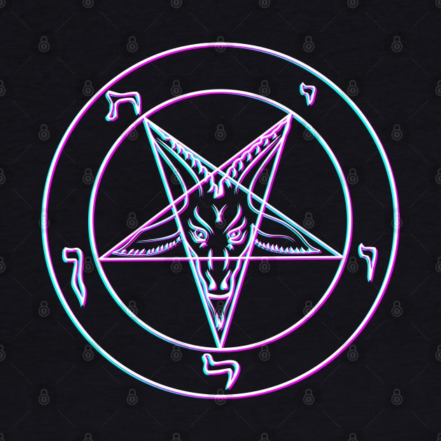 Vaporwave Pentagram by BlackRavenOath